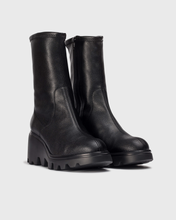 Load image into Gallery viewer, Wonders Wedge Leather Boot Black G 7017&nbsp;