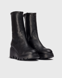 Wonders Wedge Leather Boot Black G 7017&nbsp;