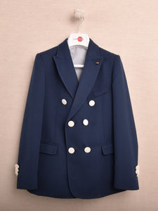 One Varones 10-04092 78 Double Breasted Navy Jacket