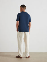Load image into Gallery viewer, Farah Full Button Polo Sea Blue F4GMG018 416