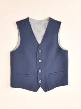 Load image into Gallery viewer, One Varones Boys Navy Waistcoat 10-10012 78
