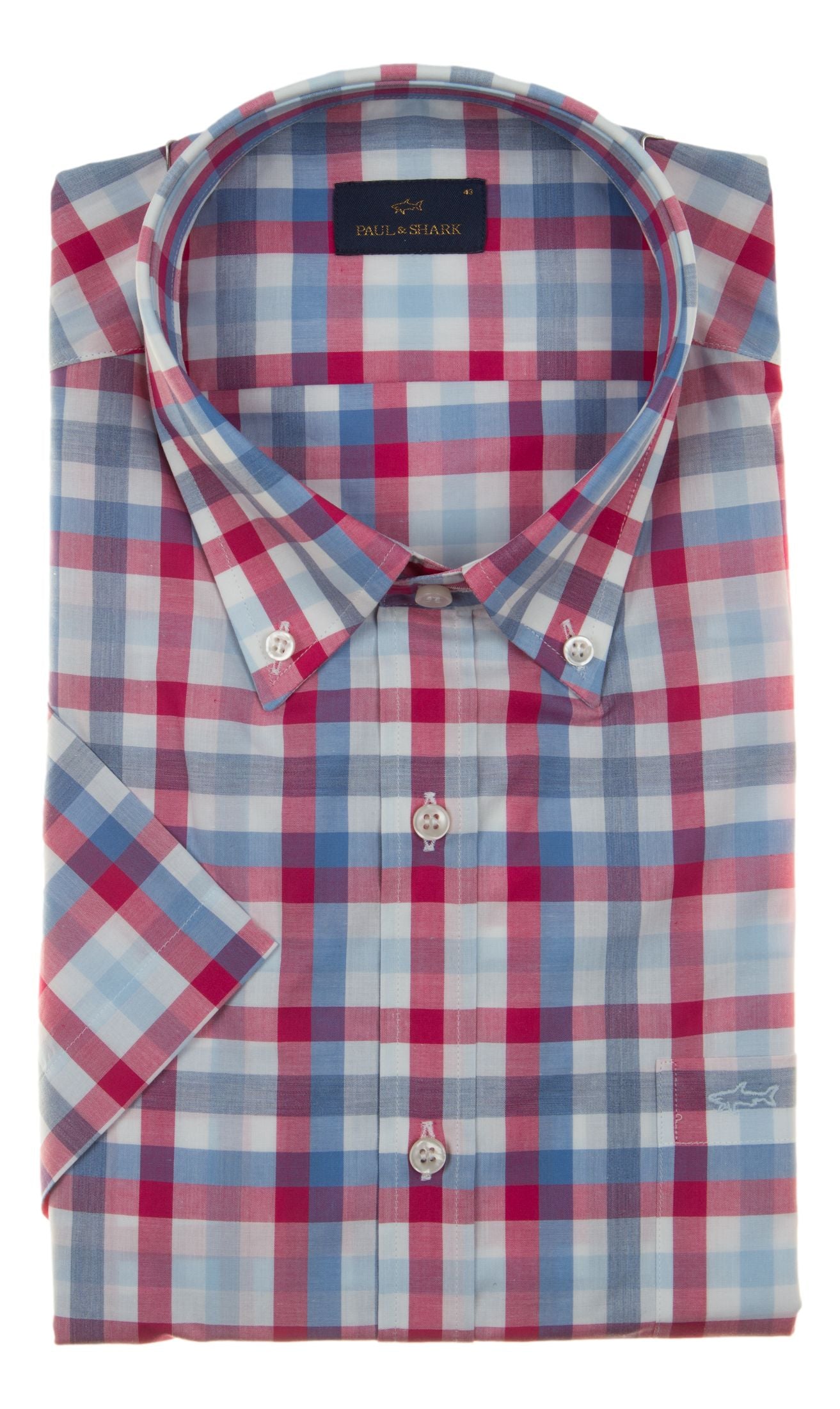 Paul Shark Blue Red Shirt 25413047 C59