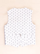 One Varones Green Check Waistcoat 10.10032r 74