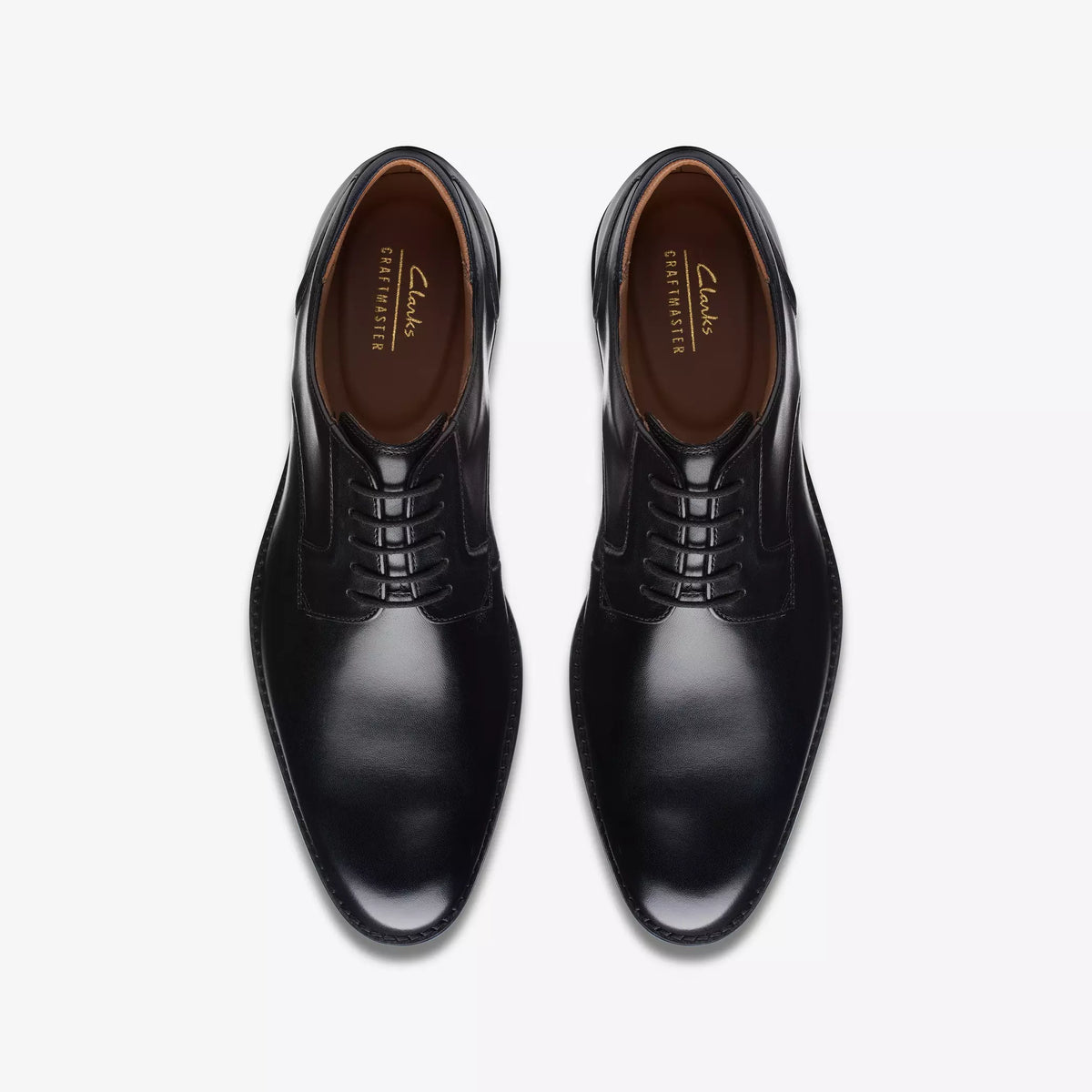 Clarks Black Leather Shoe CraftArlo Lace