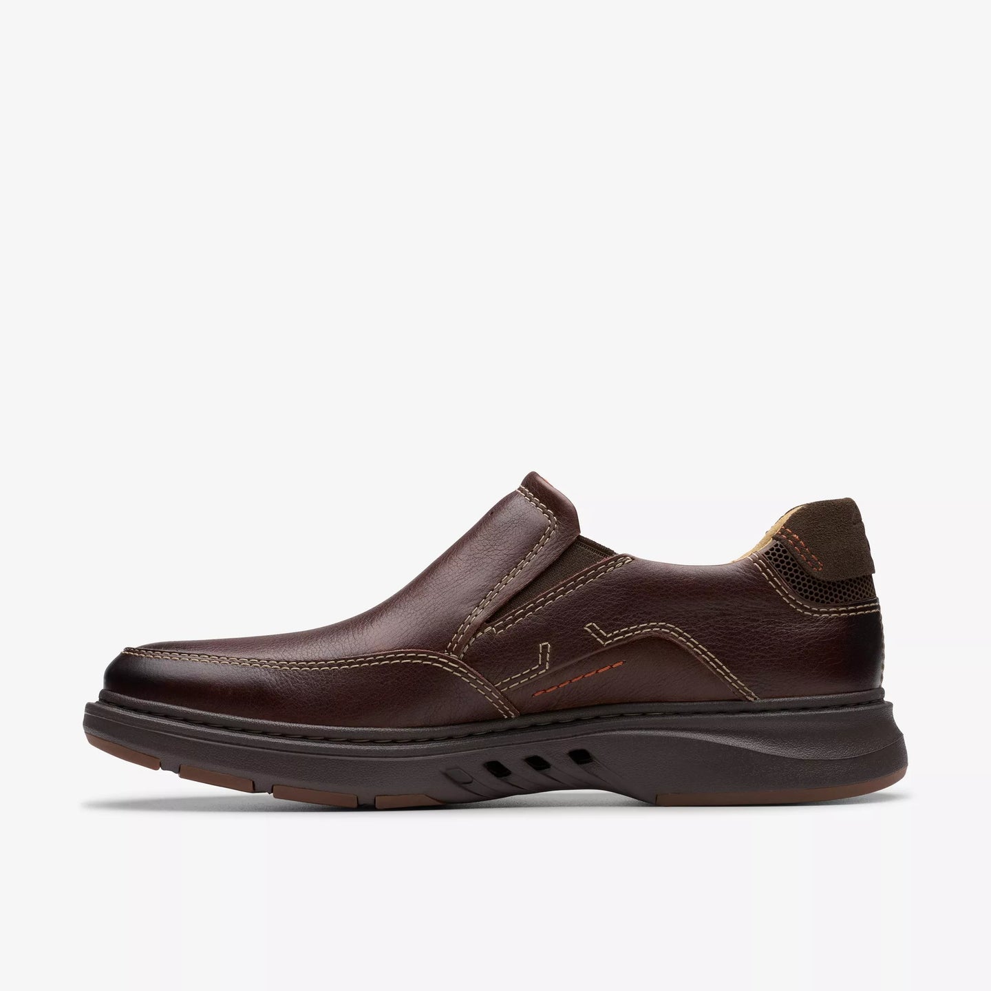 Clarks Mahogany Brown Slip On Shoe Un Briley Step