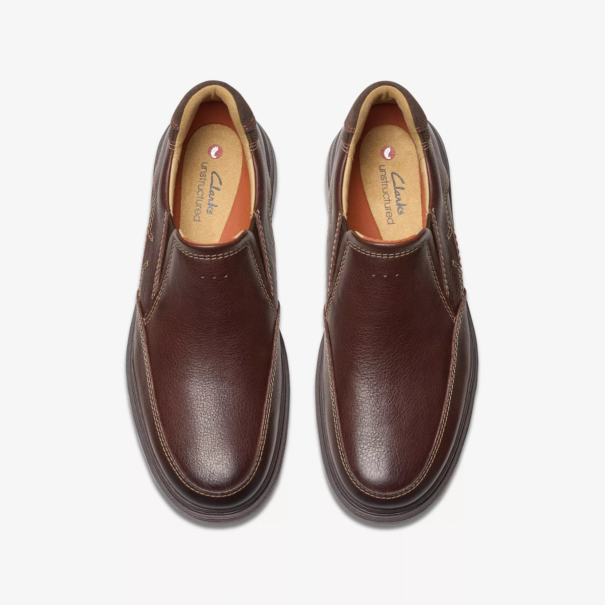Clarks Mahogany Brown Slip On Shoe Un Briley Step