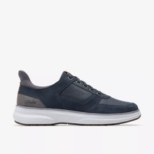Load image into Gallery viewer, Clarks | Wide H Fit Slip On Shoes in Navy with Elasticated Lace | Mullan Easy