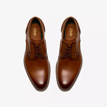 Load image into Gallery viewer, Clarks Tan Brown Derby Leather Shoe CraftRemi Lace