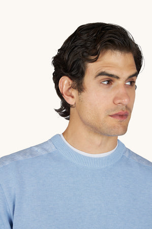 Paul Shark Allure Blue Crew Knit 26411505 363