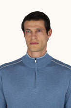 Load image into Gallery viewer, Paul Shark Colony Blue Zip Knit 26411637 239