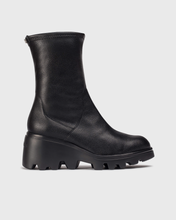 Load image into Gallery viewer, Wonders Wedge Leather Boot Black G 7017&nbsp;