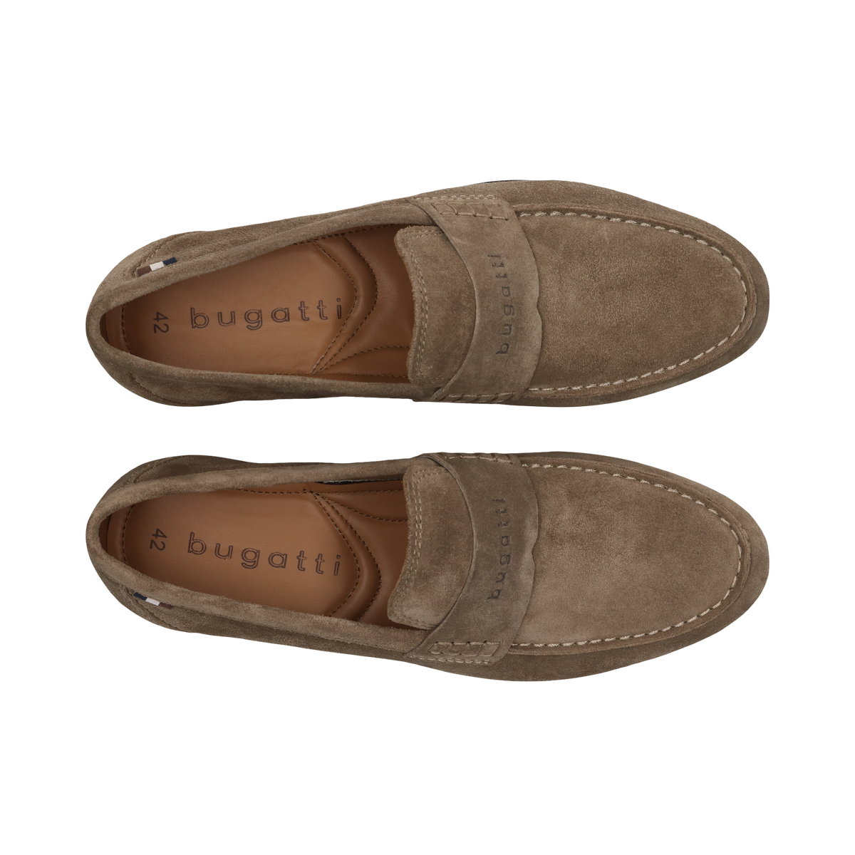 Bugatti Sand Beige Suede Loafers 311-AW660-1400 1400