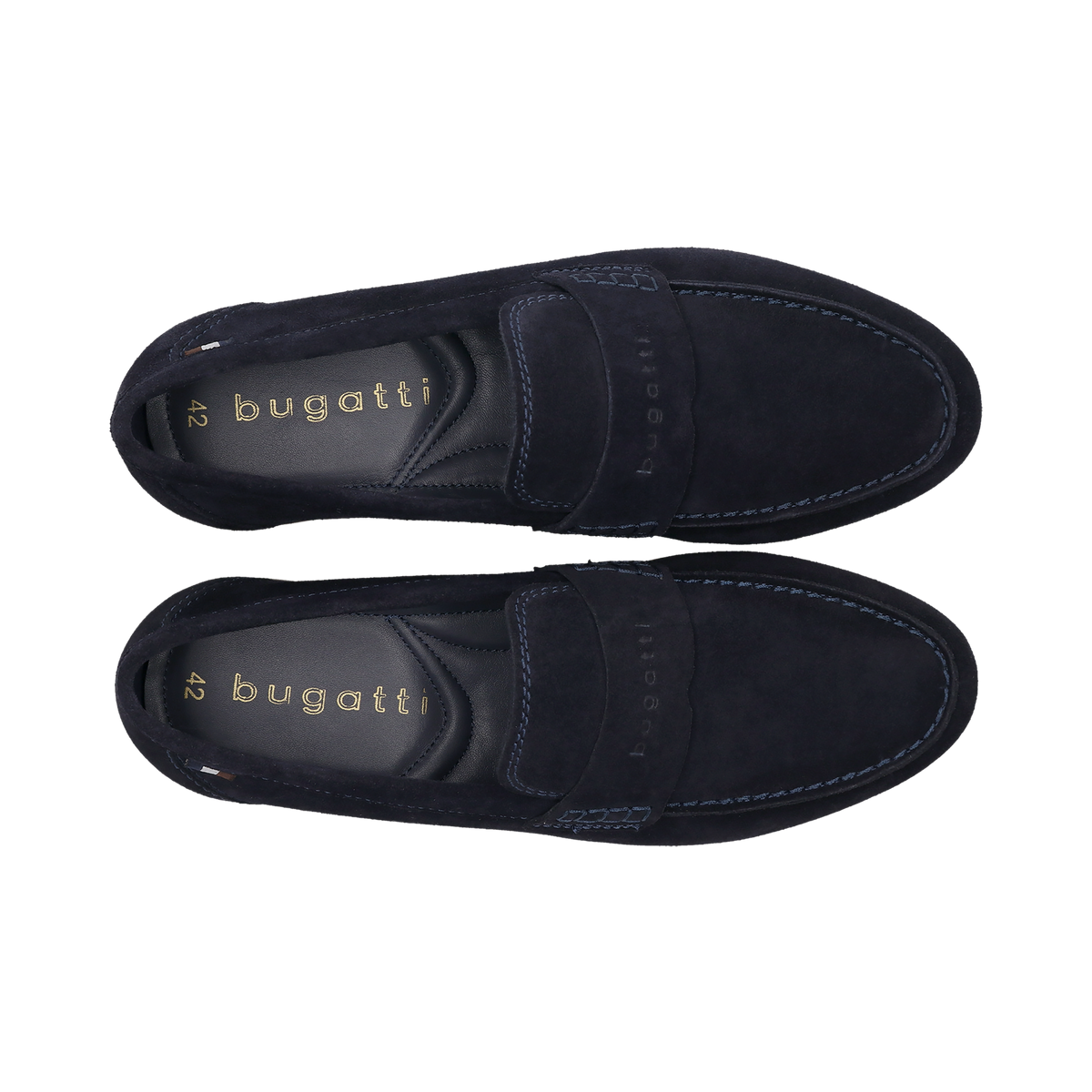Bugatti Navy Blue Suede Loafers 311-AW660-1400 4100