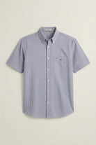 Gant Brown &amp; Blue Striped Shirt 3262003 260