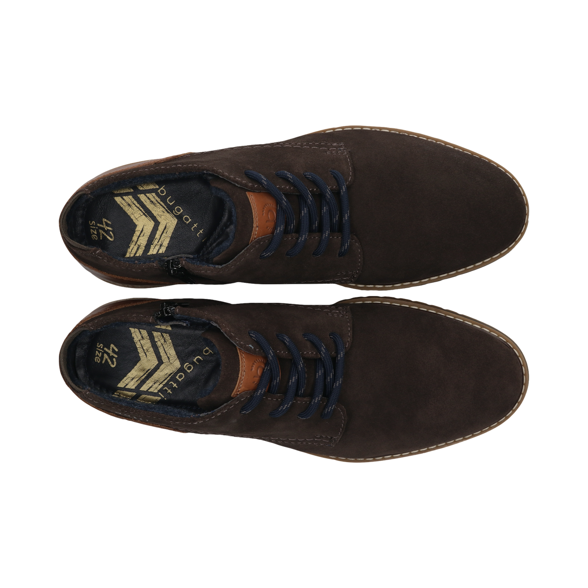 Bugatti Grey Brown Lace Boots 331-8373H-1400 1100