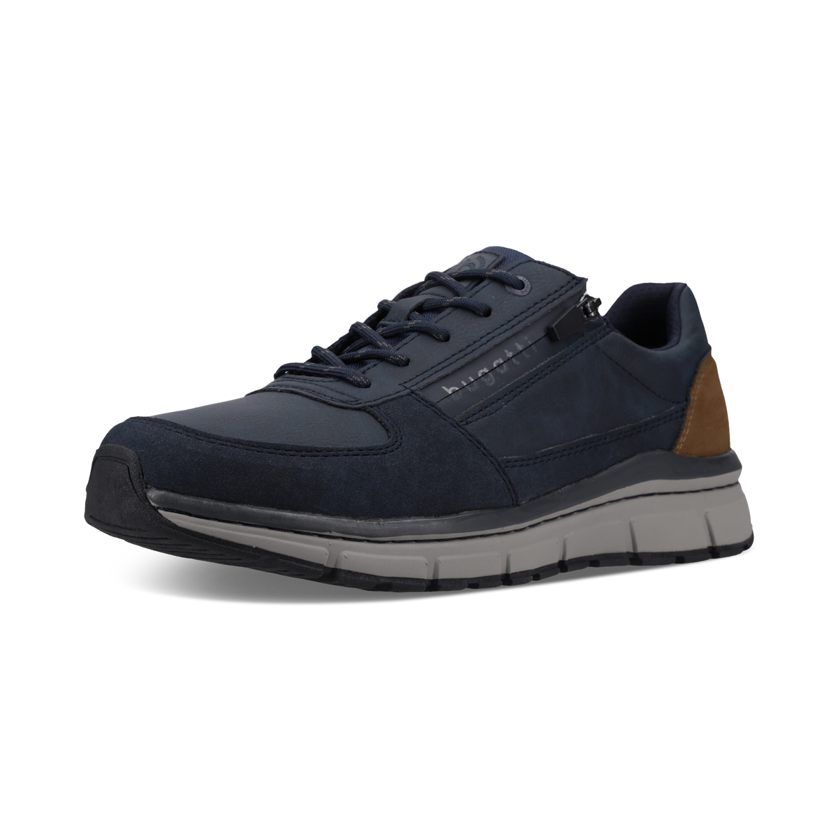 Bugatti Navy Lace Up Zip Shoe 331-AOS01-5200 4100