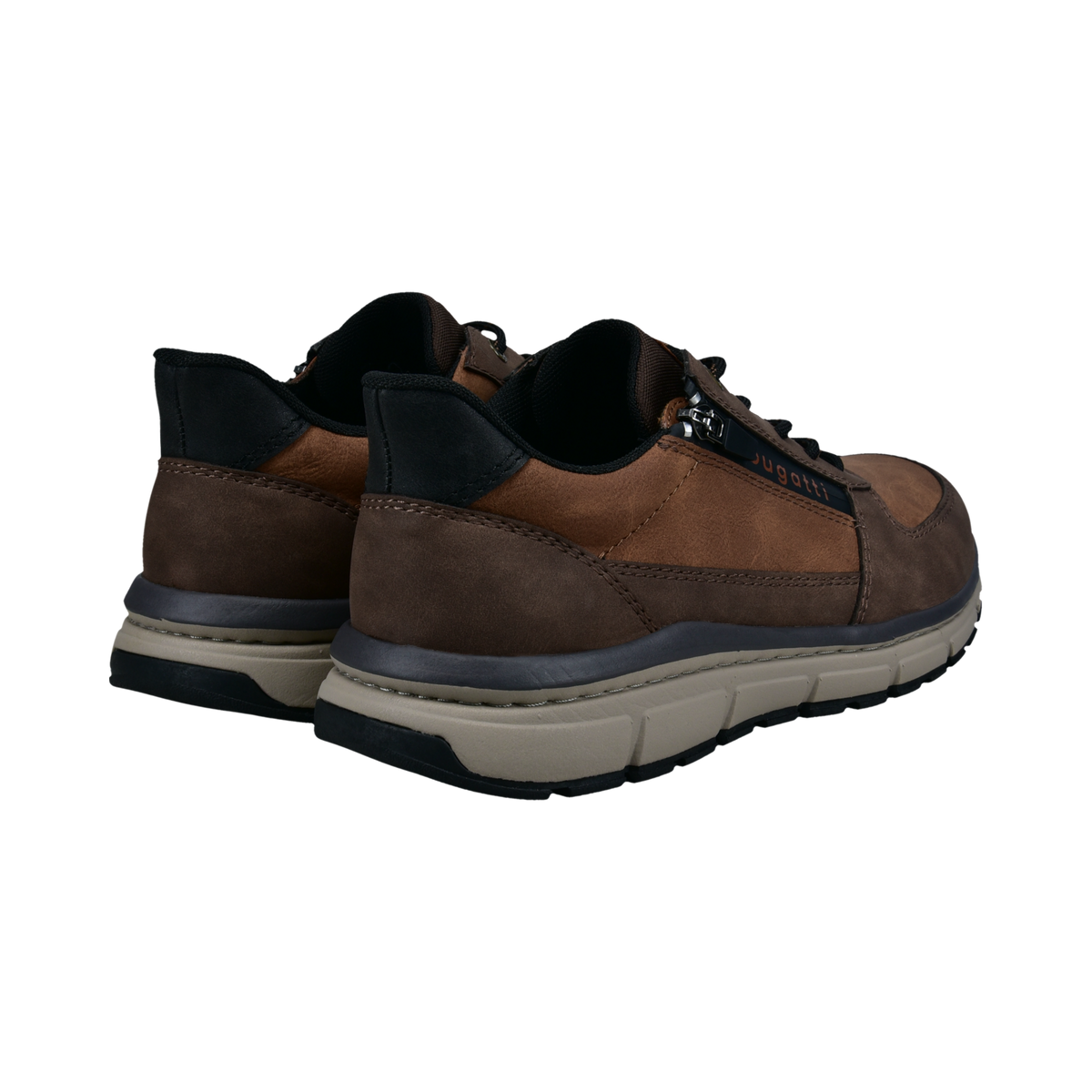Bugatti Brown Lace Zip Shoe 332-AOS06-5959 6063