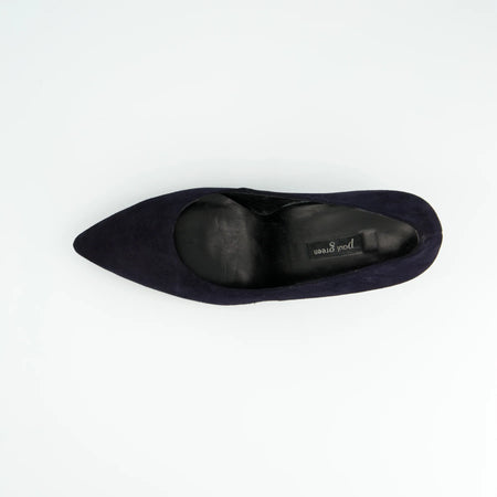 Paul Green Navy Suede Pumps 3859 019