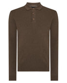 Remus Uomo Brown Long Sleeve Polo 58690 47