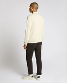 Remus Uomo Stone Beige Long Sleeve Polo 58690 91