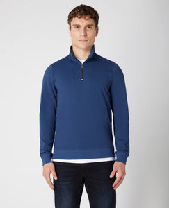 Remus Uomo 58766 27 | Half Zip Sweatshirt in Blue