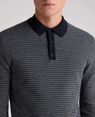 Remus Uomo Navy Long Sleeve Polo 58884 28