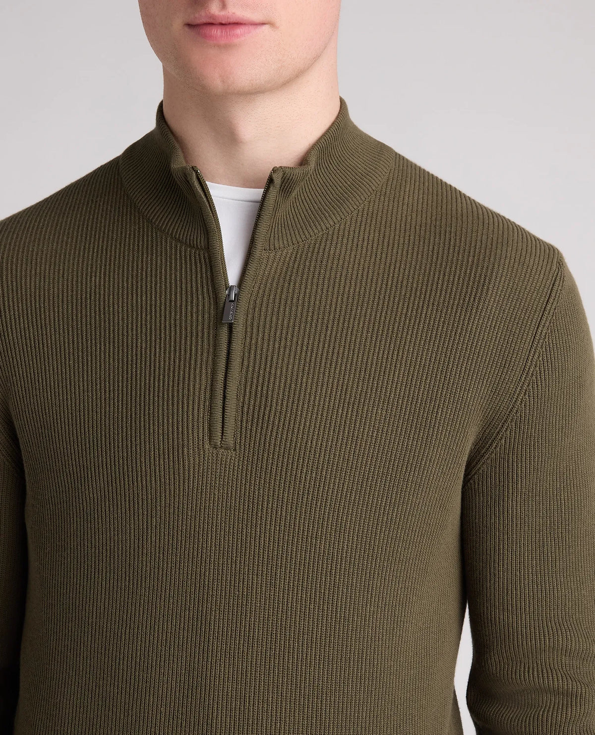 Remus Uomo Green Zip Knit 58890 34