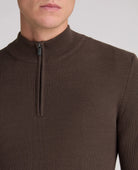 Remus Uomo Brown Zip Knit 58890 47