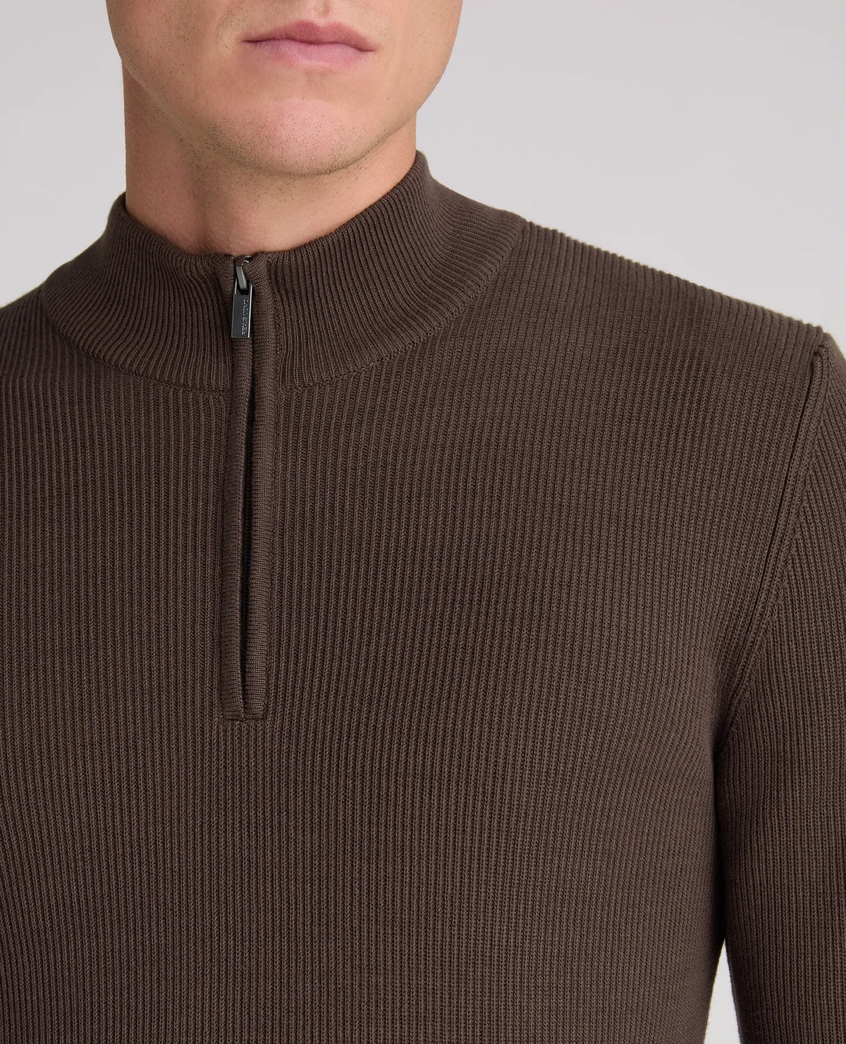 Remus Uomo Brown Zip Knit 58890 47