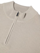 Remus Uomo Stone Beige Zip Knit 58892 92