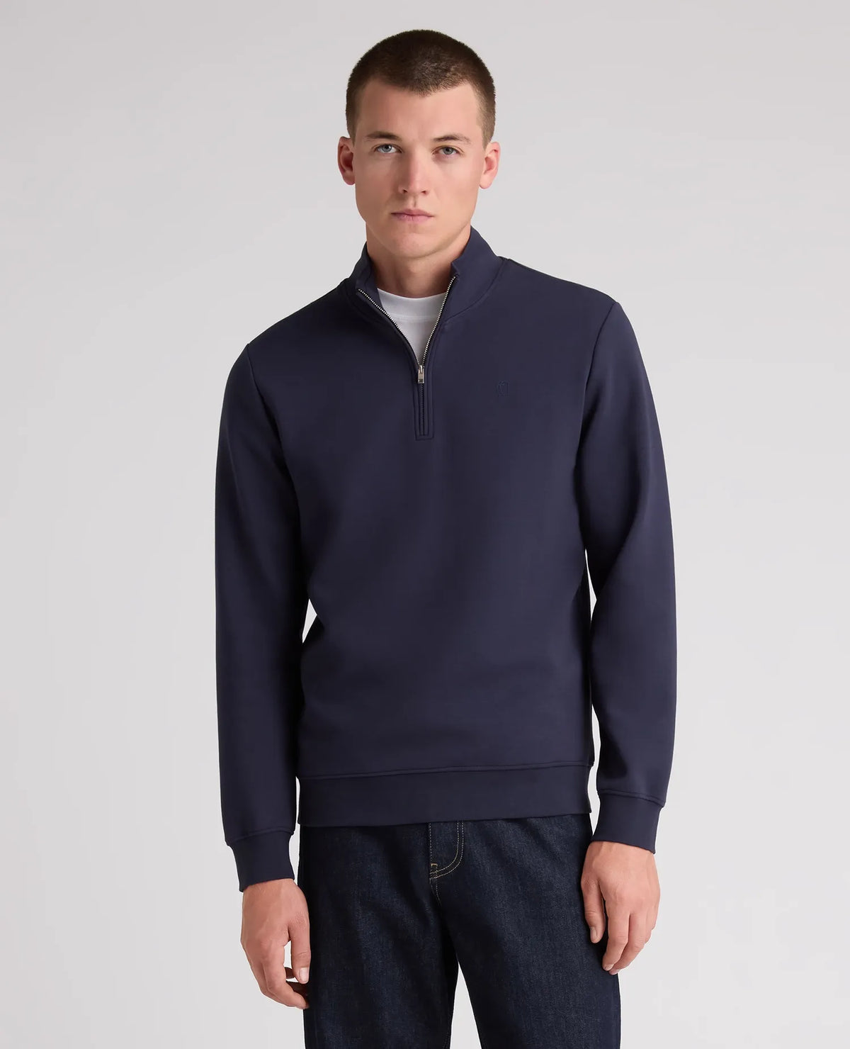 Remus Uomo Navy Zip Sweat 58901 28