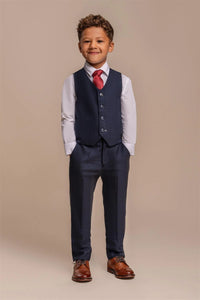 Cavani Caridi Navy 3 Piece Boys Suit