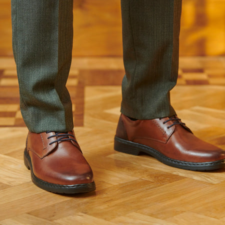 Josef Seibel Wide Shoe Cognac Alastair 01