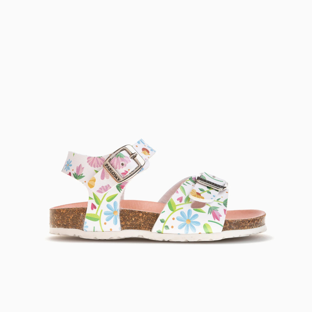 Pablosky Sandals in Floral White 439604