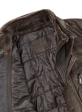 Load image into Gallery viewer, Milestone Brown Leather Jacket Bernardo 29
