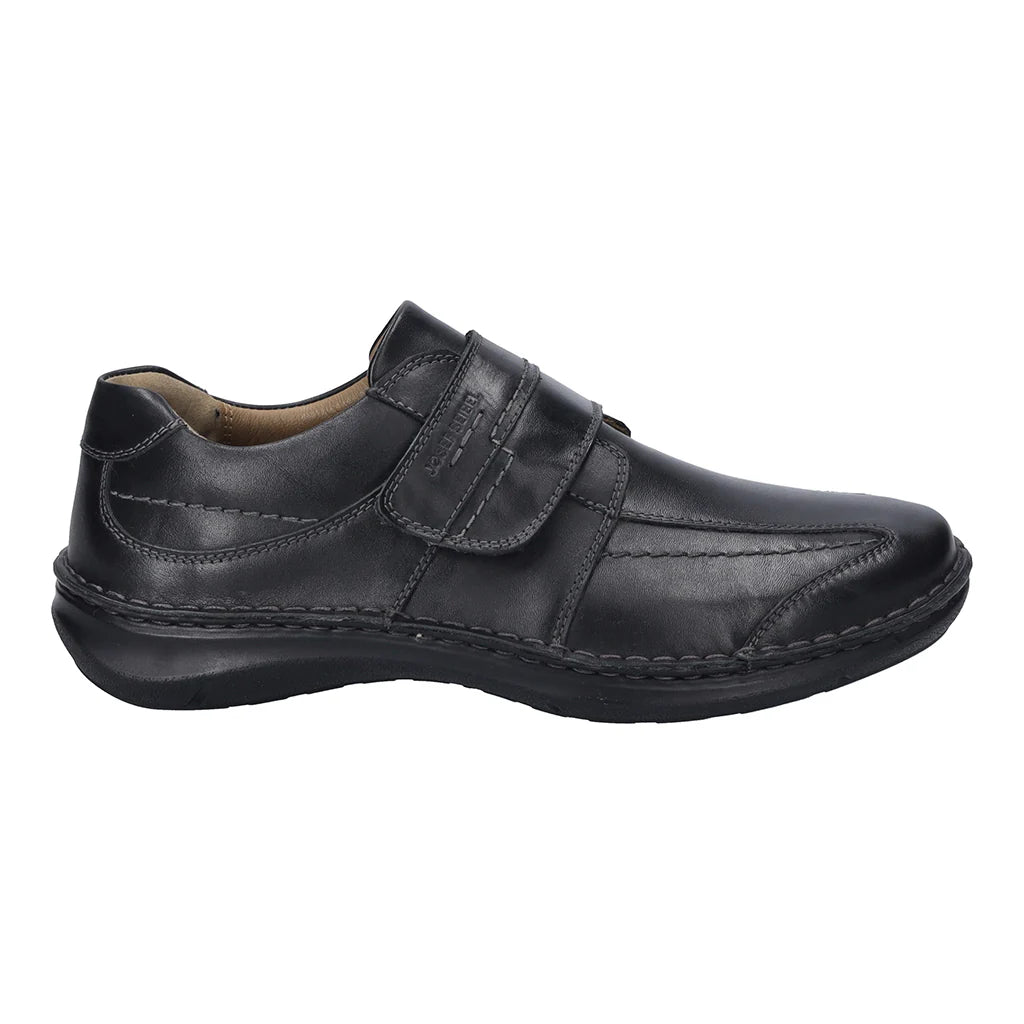 Josef Seibel Black Velcro Shoe New Anvers 02