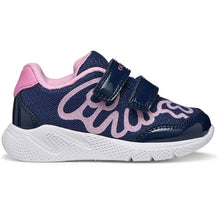 Load image into Gallery viewer, Geox Navy Blue Girls Trainers B654TA
