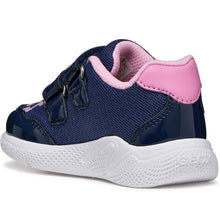 Load image into Gallery viewer, Geox Navy Blue Girls Trainers B654TA