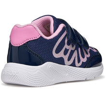 Load image into Gallery viewer, Geox Navy Blue Girls Trainers B654TA