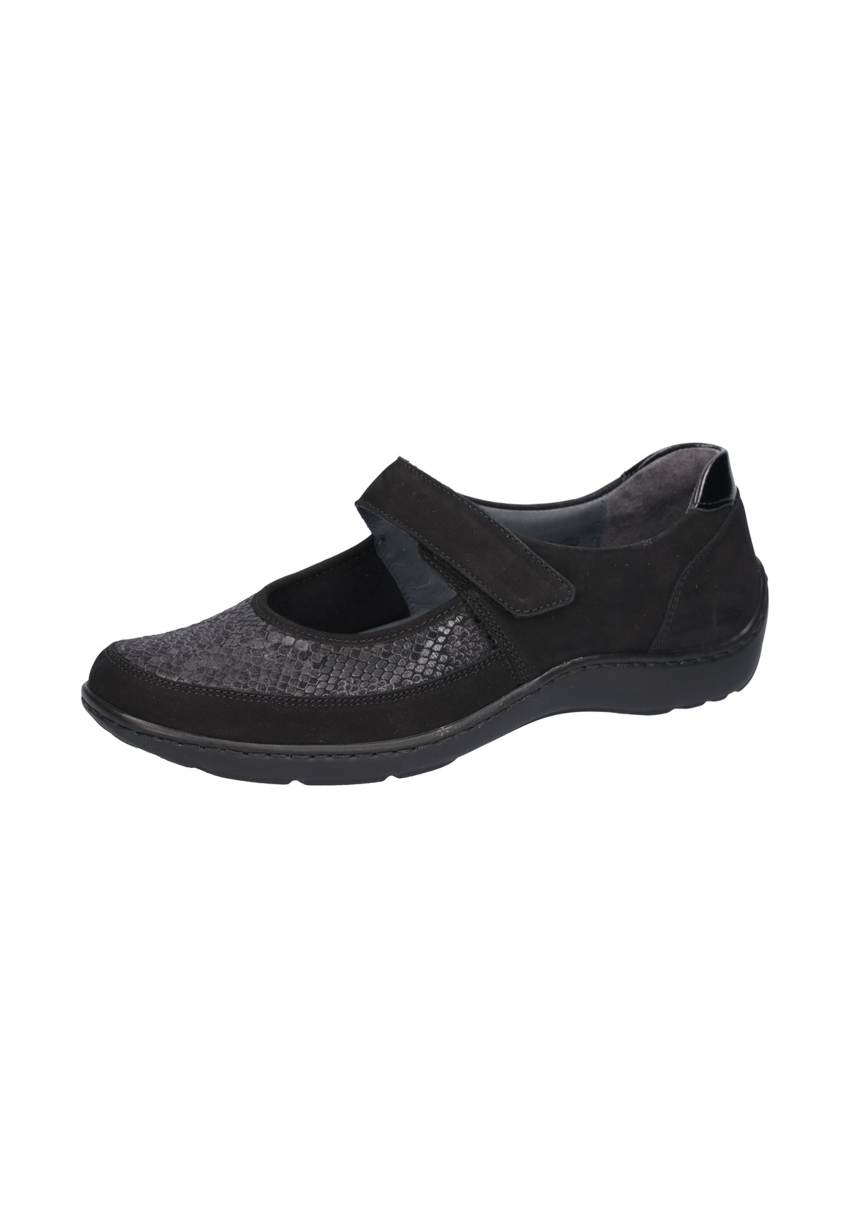 Waldläufer Black Velcro Shoe 496H33-350-001