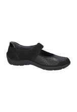 Load image into Gallery viewer, Waldläufer Black Velcro Shoe 496H33-350-001