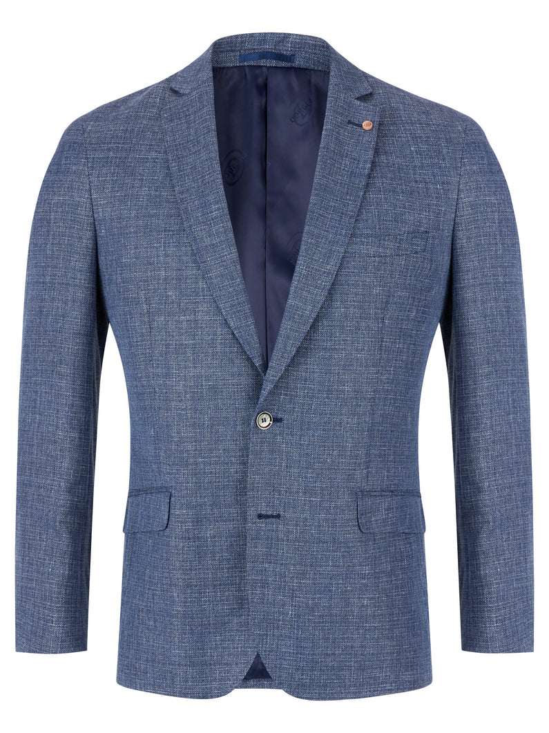 Douglas 15180 26 | Blue Wool Blend Palma Jacket in Regular Fit