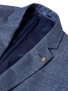 Douglas 15180 26 | Blue Wool Blend Palma Jacket in Regular Fit