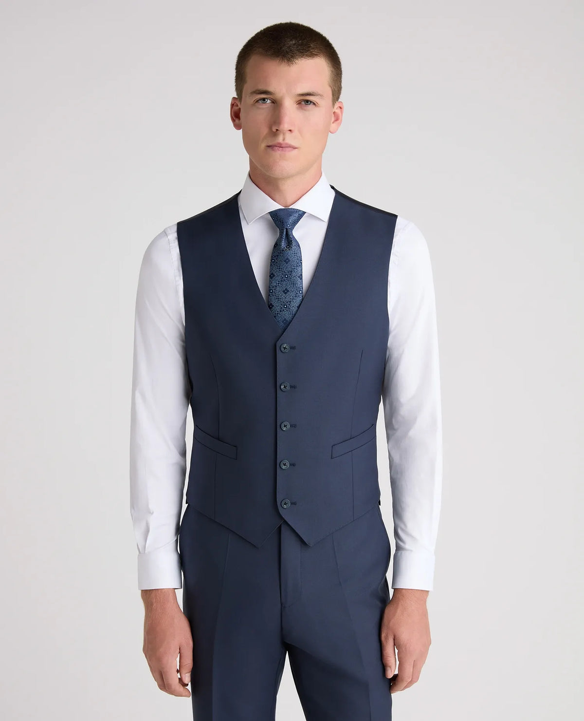 Remus Uomo Peppe Blue Waistcoat 52741 27