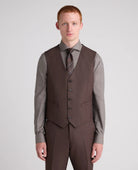 Remus Uomo Peppe Brown Waistcoat 52741 47