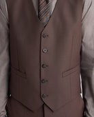 Remus Uomo Peppe Brown Waistcoat 52741 47