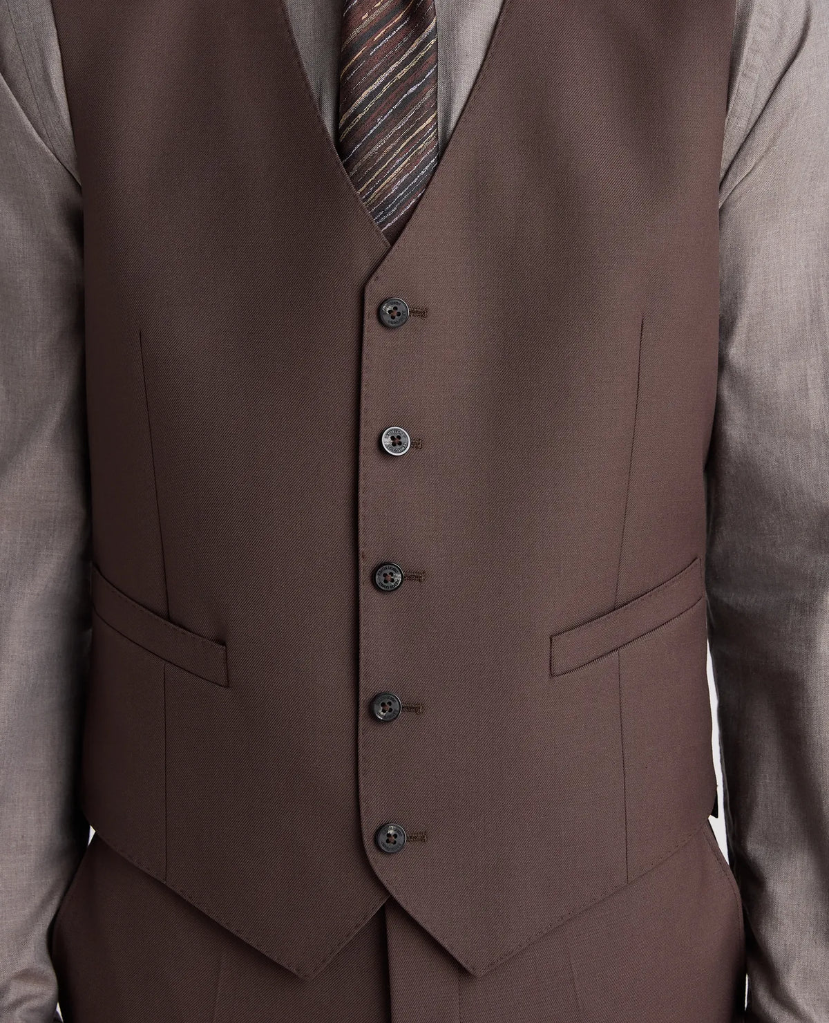 Remus Uomo Peppe Brown Waistcoat 52741 47