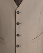 Remus Uomo Peppe Taupe Waistcoat 52741 96