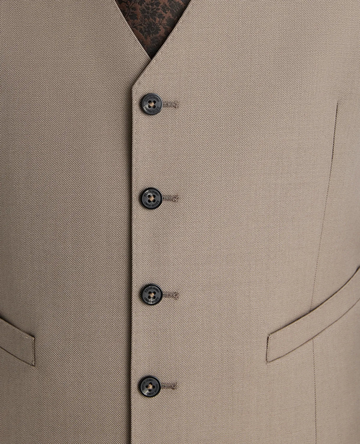 Remus Uomo Peppe Taupe Waistcoat 52741 96
