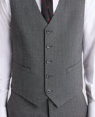 Remus Uomo Peppe Grey Waistcoat 52746 07